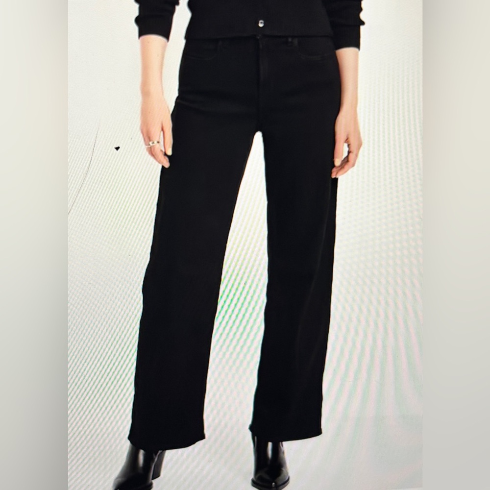 Old Navy NWT HR Black Wide Leg Jeans 8